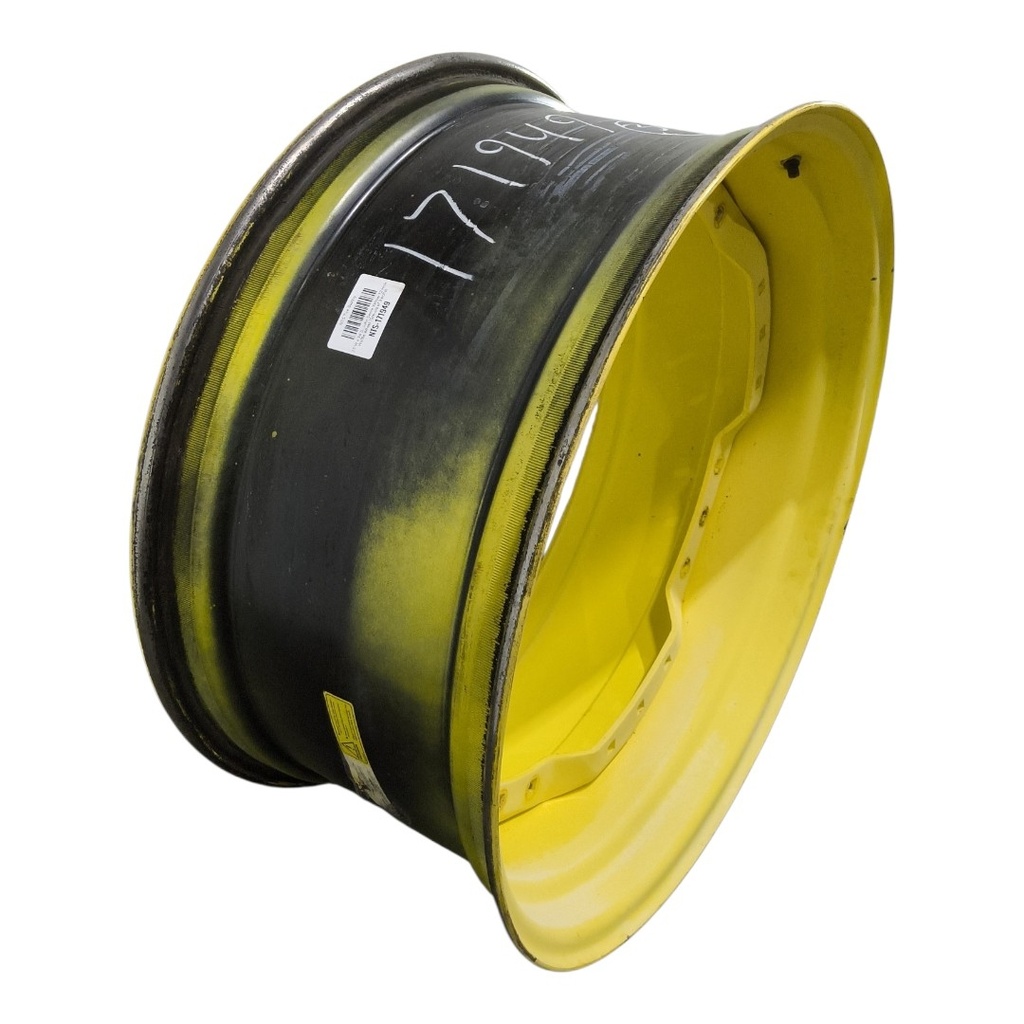 15"W x 34"D, John Deere Yellow 12-Hole Waffle Wheel (Groups of 3 bolts)