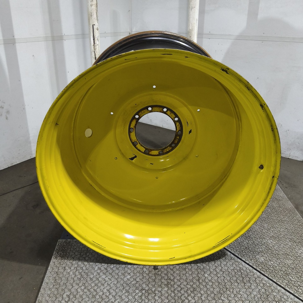 44"W x 46"D, John Deere Yellow 10-Hole Formed Plate , -1.88" Offset