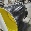 44"W x 46"D, John Deere Yellow 10-Hole Formed Plate , -1.88" Offset