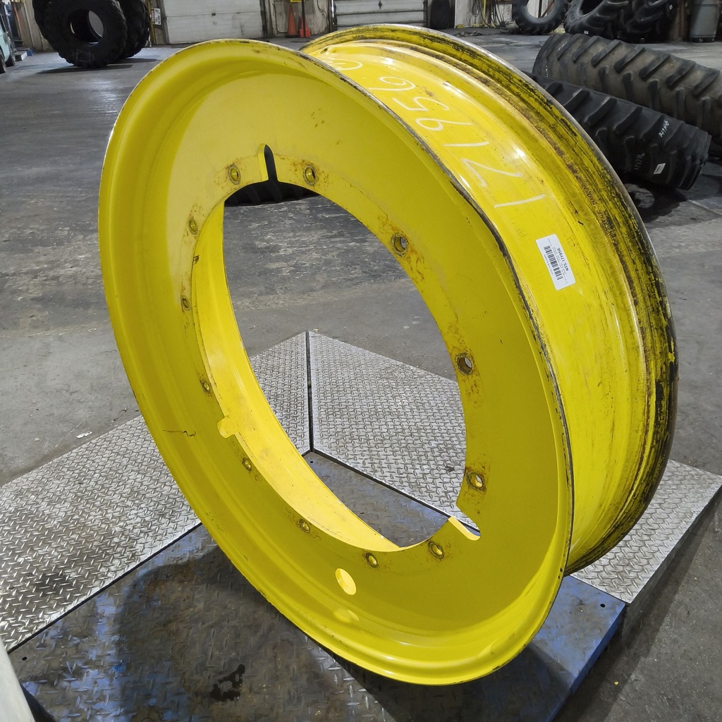 12"W x 46"D, John Deere Yellow 12-Hole Stub Disc , -3.62" Offset