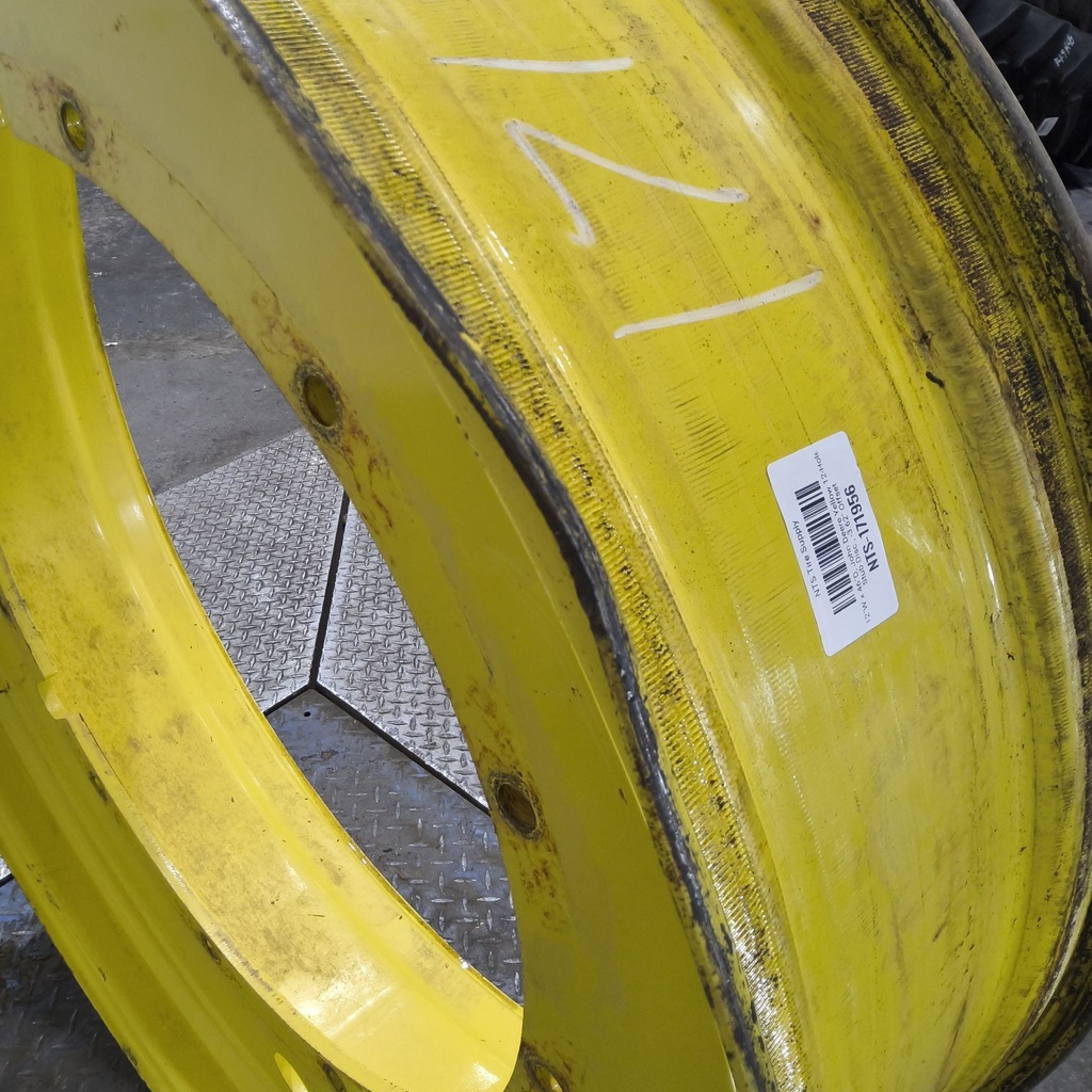 12"W x 46"D, John Deere Yellow 12-Hole Stub Disc , -3.62" Offset