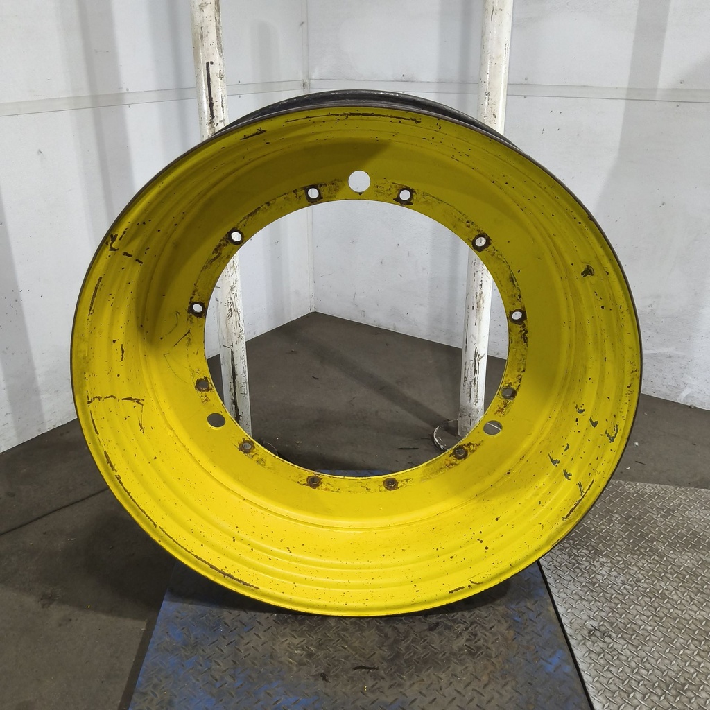 12"W x 46"D, John Deere Yellow 12-Hole Stub Disc , -4.25" Offset