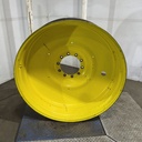 13"W x 46"D, John Deere Yellow 10-Hole Formed Plate , -9.25" Offset