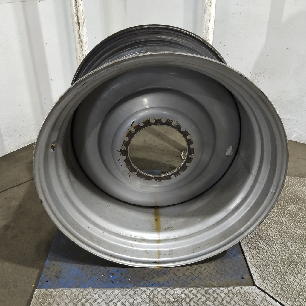 27"W x 38"D, Case IH Silver Mist 10-Hole Formed Plate , -4.38" Offset