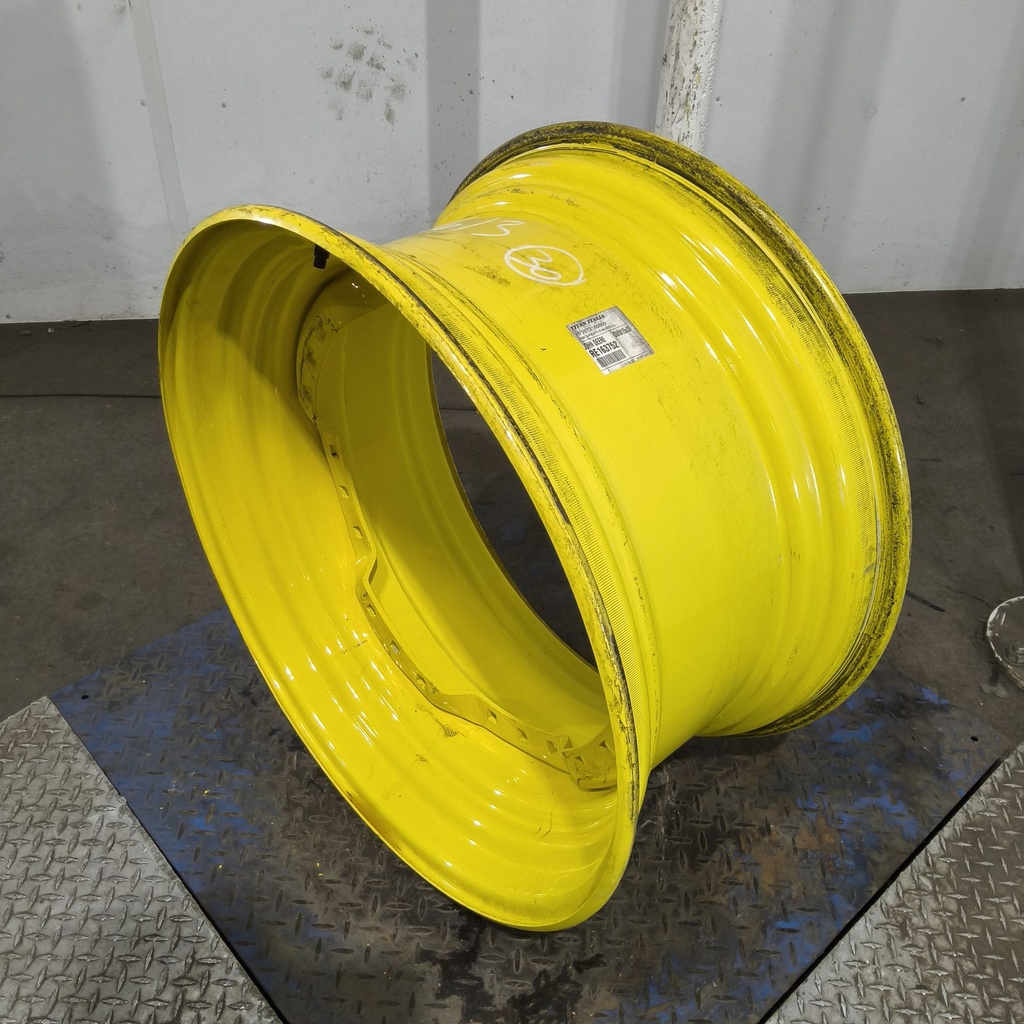15"W x 30"D, John Deere Yellow 12-Hole Waffle Wheel (Groups of 3 bolts)