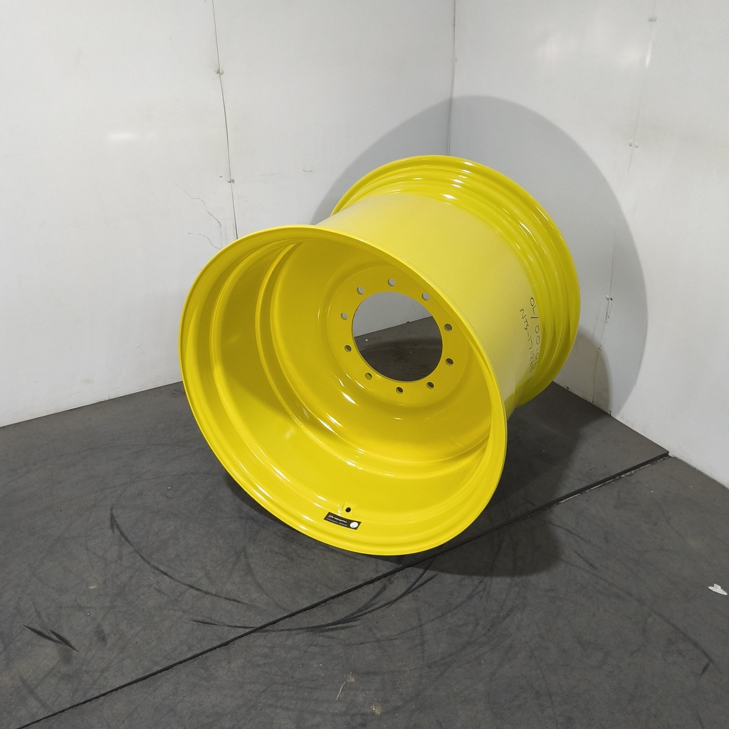 27"W x 32"D, John Deere Yellow 10-Hole Formed Plate , 1.38" Offset