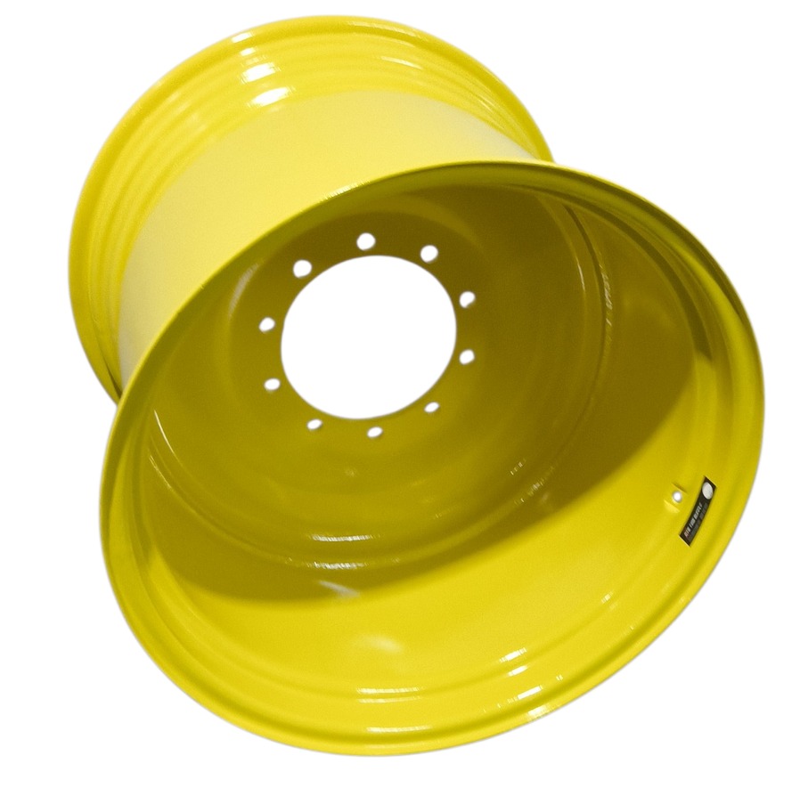27"W x 32"D, John Deere Yellow 10-Hole Formed Plate , 3.56" Offset
