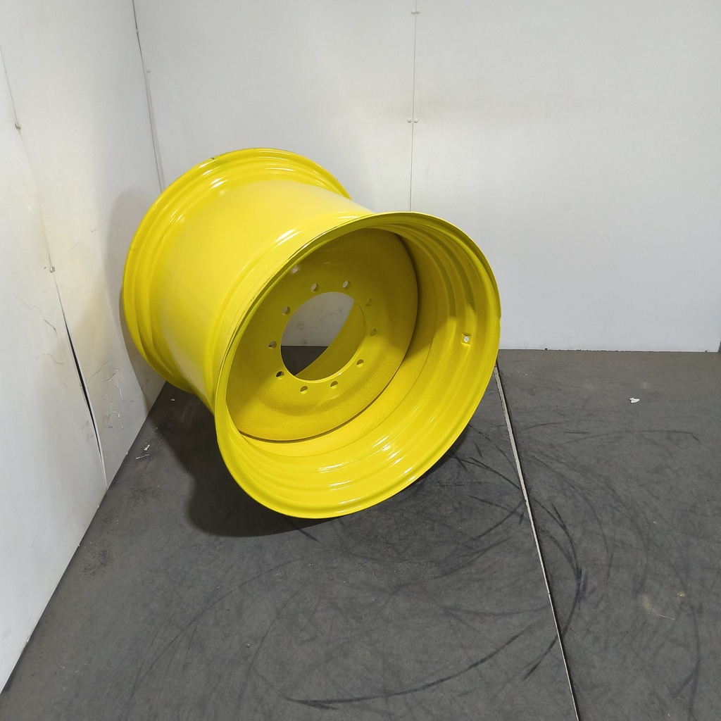 27"W x 32"D, John Deere Yellow 10-Hole Formed Plate , 3.56" Offset