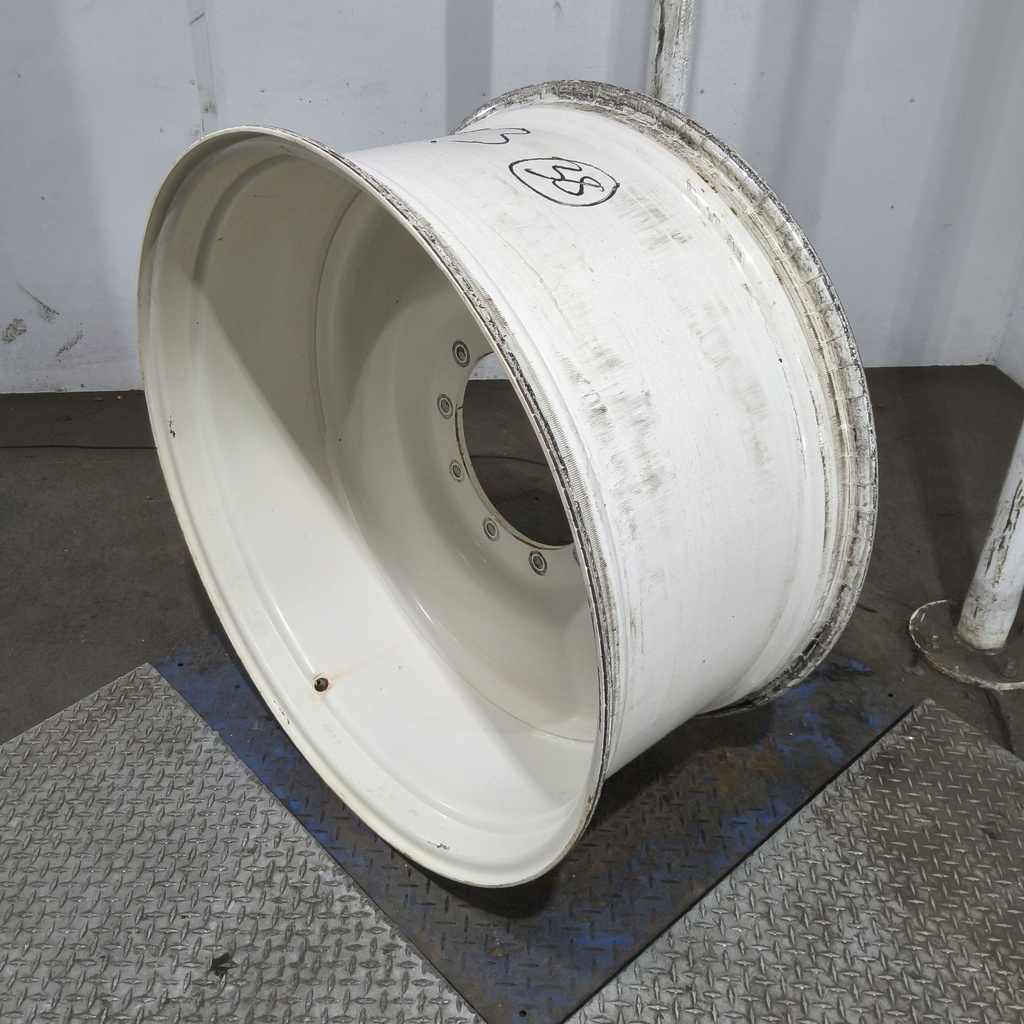18"W x 38"D, Ford / New Holland White 10-Hole Formed Plate , -5" Offset