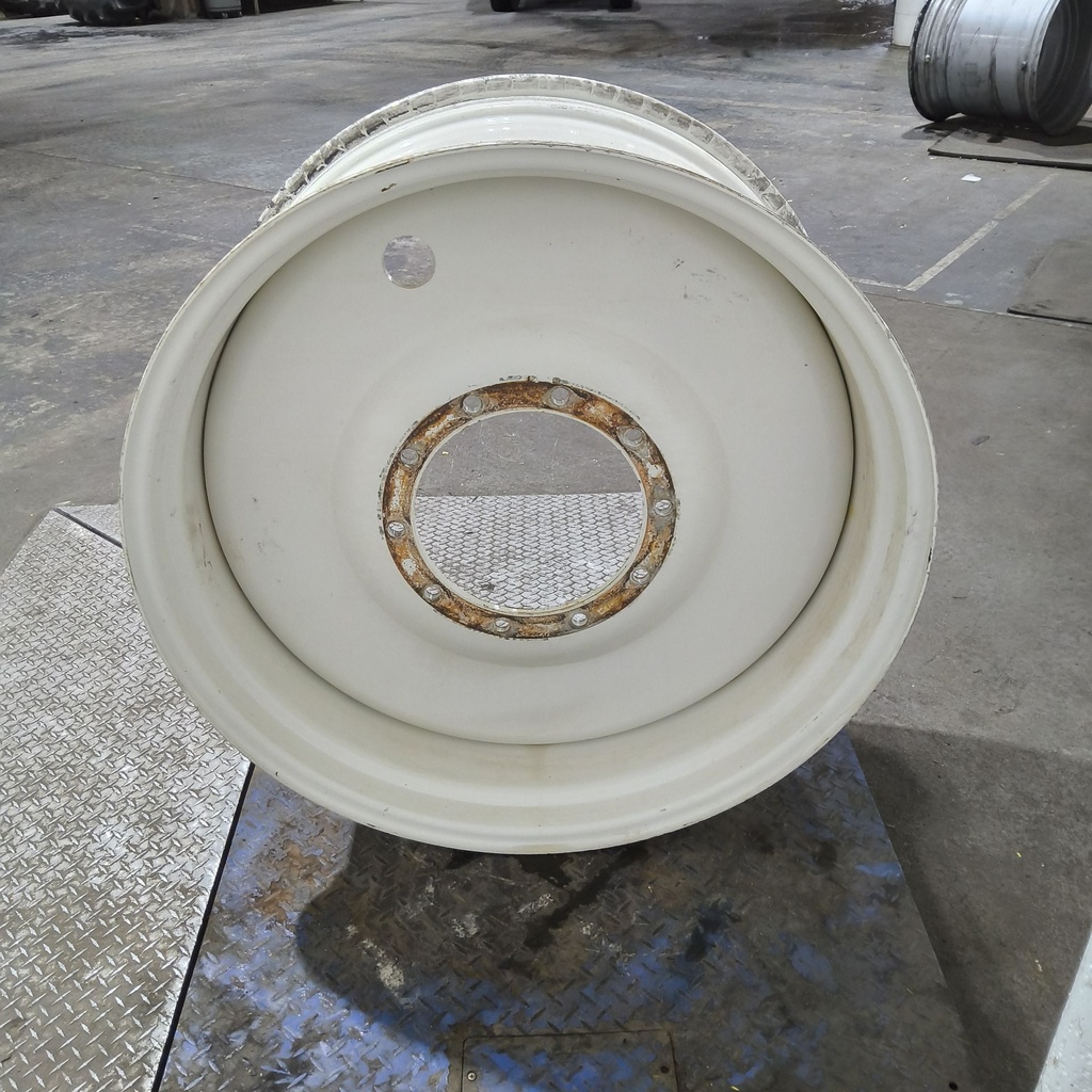 18"W x 38"D, Ford / New Holland White 10-Hole Formed Plate , -5" Offset