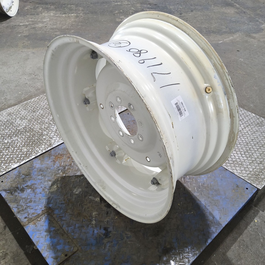 14"W x 30"D, Ford / New Holland White 6-Hole Rim with Clamp/Loop Style