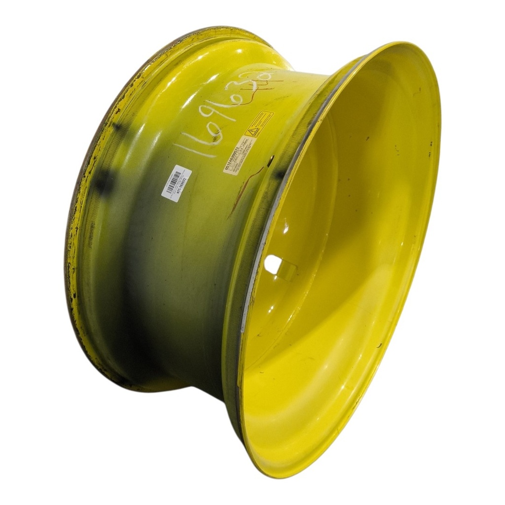 18"W x 42"D, John Deere Yellow 10-Hole Dolly Dual , -13.38" Offset