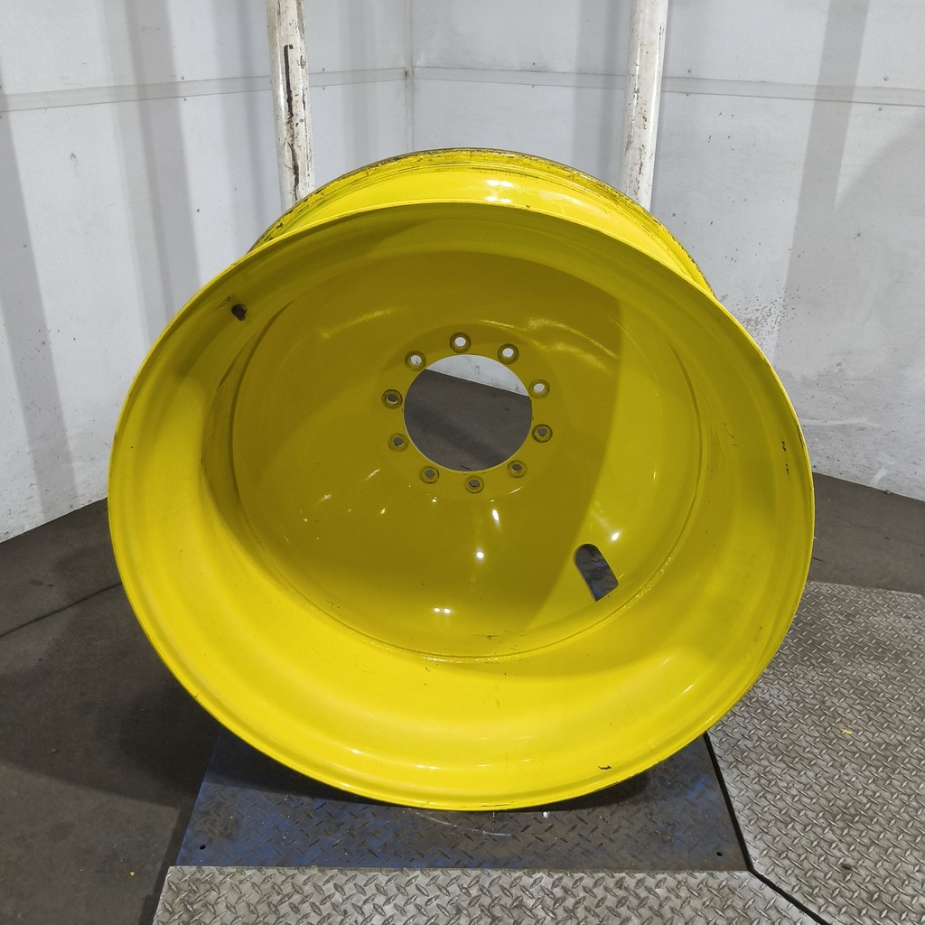 18"W x 42"D, John Deere Yellow 10-Hole Dolly Dual , -13.38" Offset