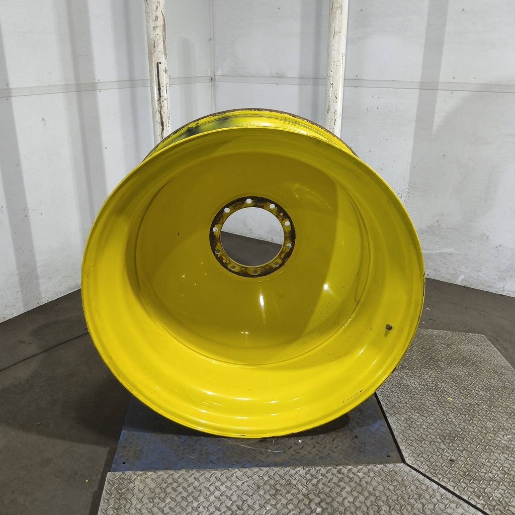 18"W x 42"D, John Deere Yellow 10-Hole Dolly Dual , -15.38" Offset