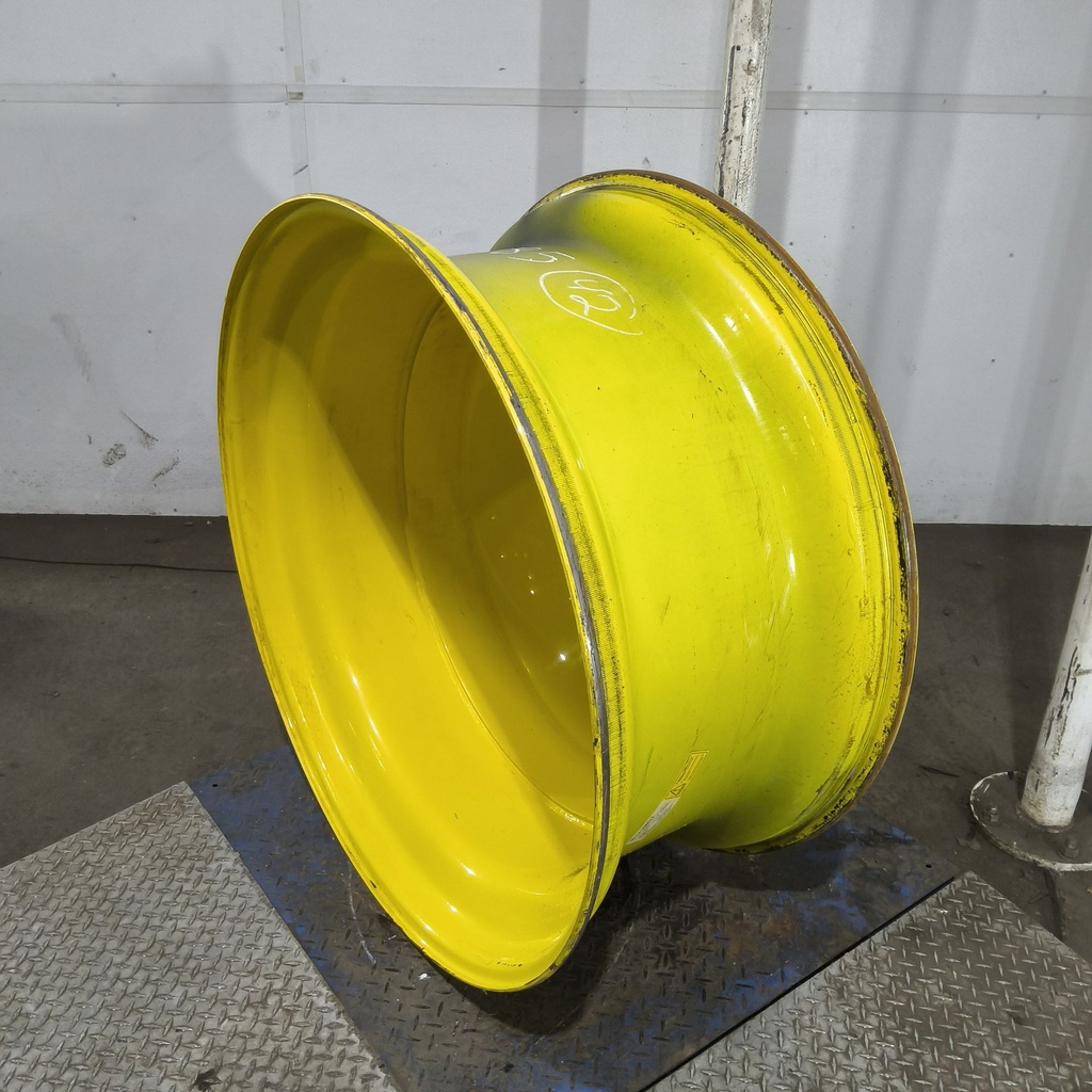 18"W x 42"D, John Deere Yellow 10-Hole Dolly Dual , -15.38" Offset