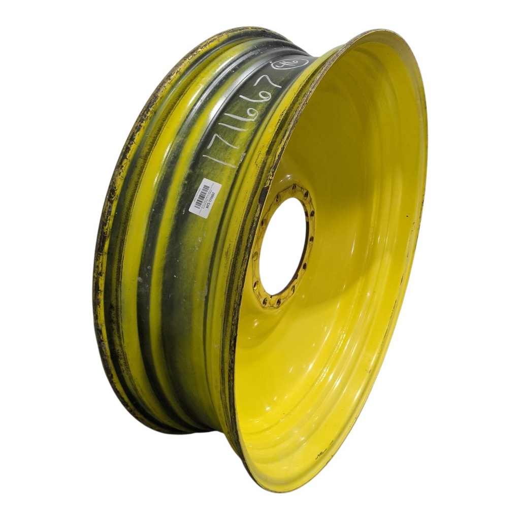 13"W x 46"D, John Deere Yellow 12-Hole Bubble Disc , 1.5" Offset