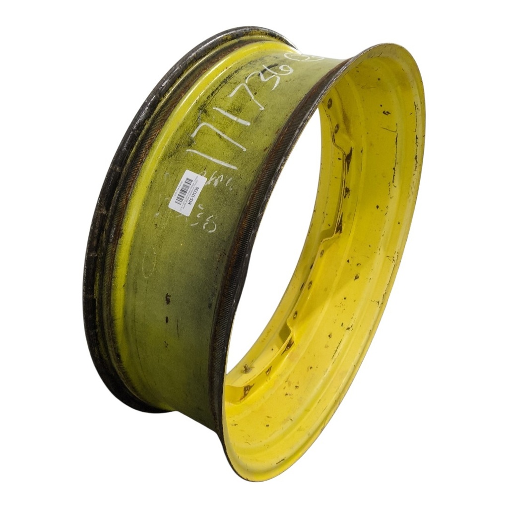 12"W x 38"D, John Deere Yellow 12-Hole Waffle Wheel (Groups of 3 bolts)