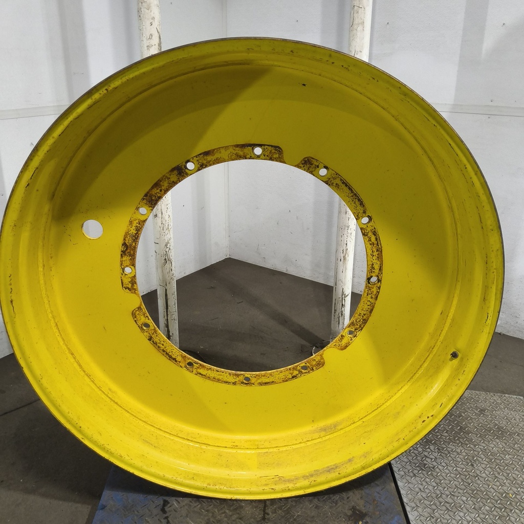 12"W x 54"D, John Deere Yellow 12-Hole Stub Disc , -3.38" Offset