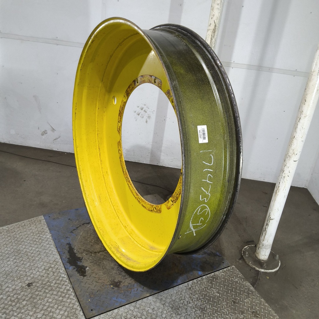 12"W x 54"D, John Deere Yellow 12-Hole Stub Disc , -3.38" Offset