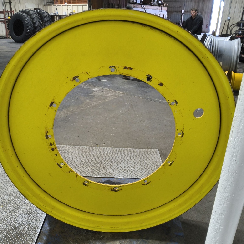 12"W x 54"D, John Deere Yellow 12-Hole Stub Disc , -3.38" Offset