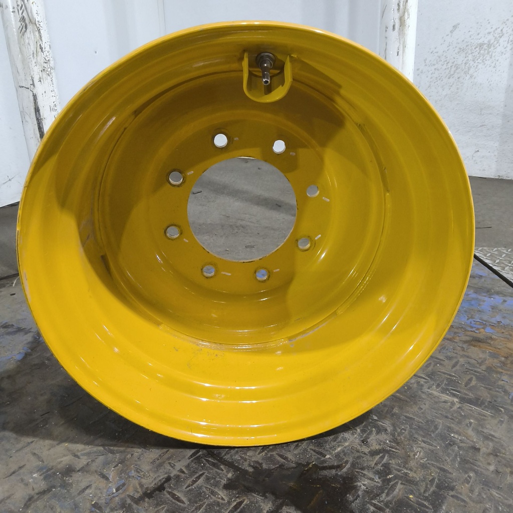 10.5"W x 17.5"D, Industrial Yellow 8-Hole Flat Plate , -0.25" Offset