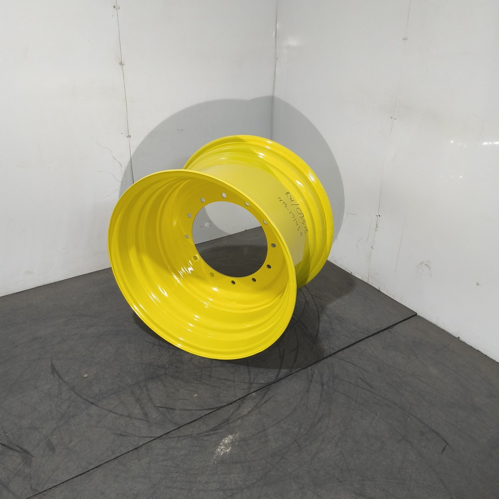 20"W x 30"D, John Deere Yellow 12-Hole Formed Plate , 1.12" Offset