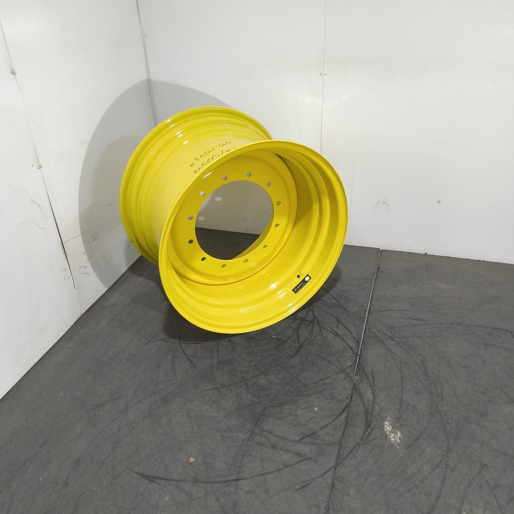 20"W x 30"D, John Deere Yellow 12-Hole Formed Plate , 1.12" Offset