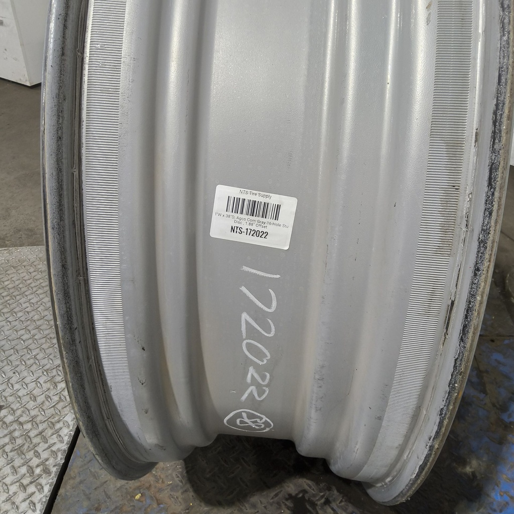 13"W x 38"D, Agco Corp Gray 16-Hole Stub Disc , 1.88" Offset
