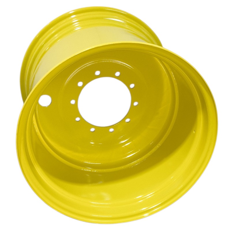 27"W x 32"D, John Deere Yellow 10-Hole Formed Plate , 2.75" Offset