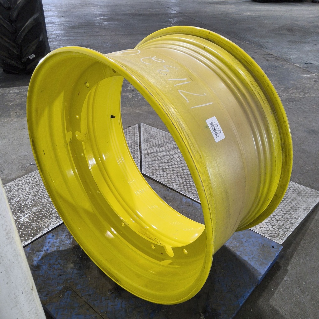 20"W x 38"D, John Deere Yellow 12-Hole Stub Disc , -3.62" Offset