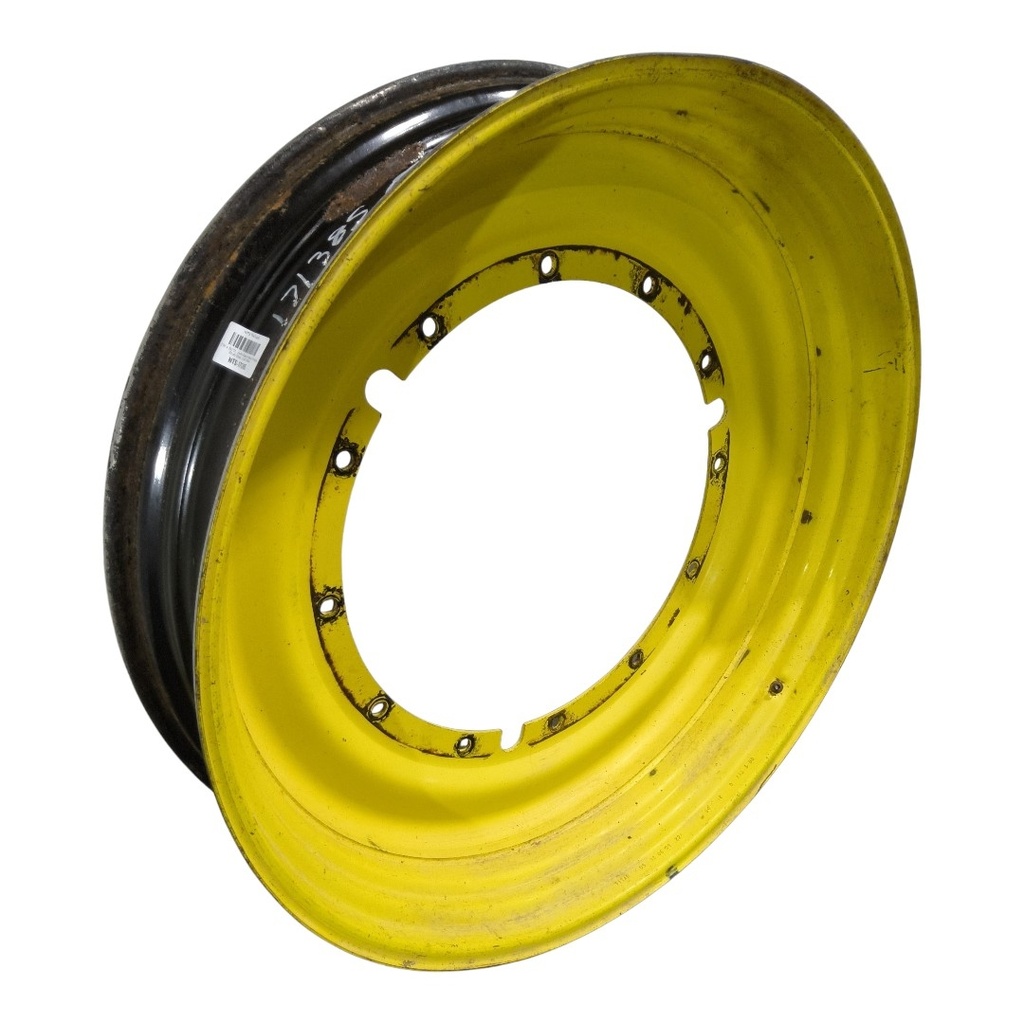 12"W x 50"D, John Deere Yellow 12-Hole Stub Disc , 6.38" Offset