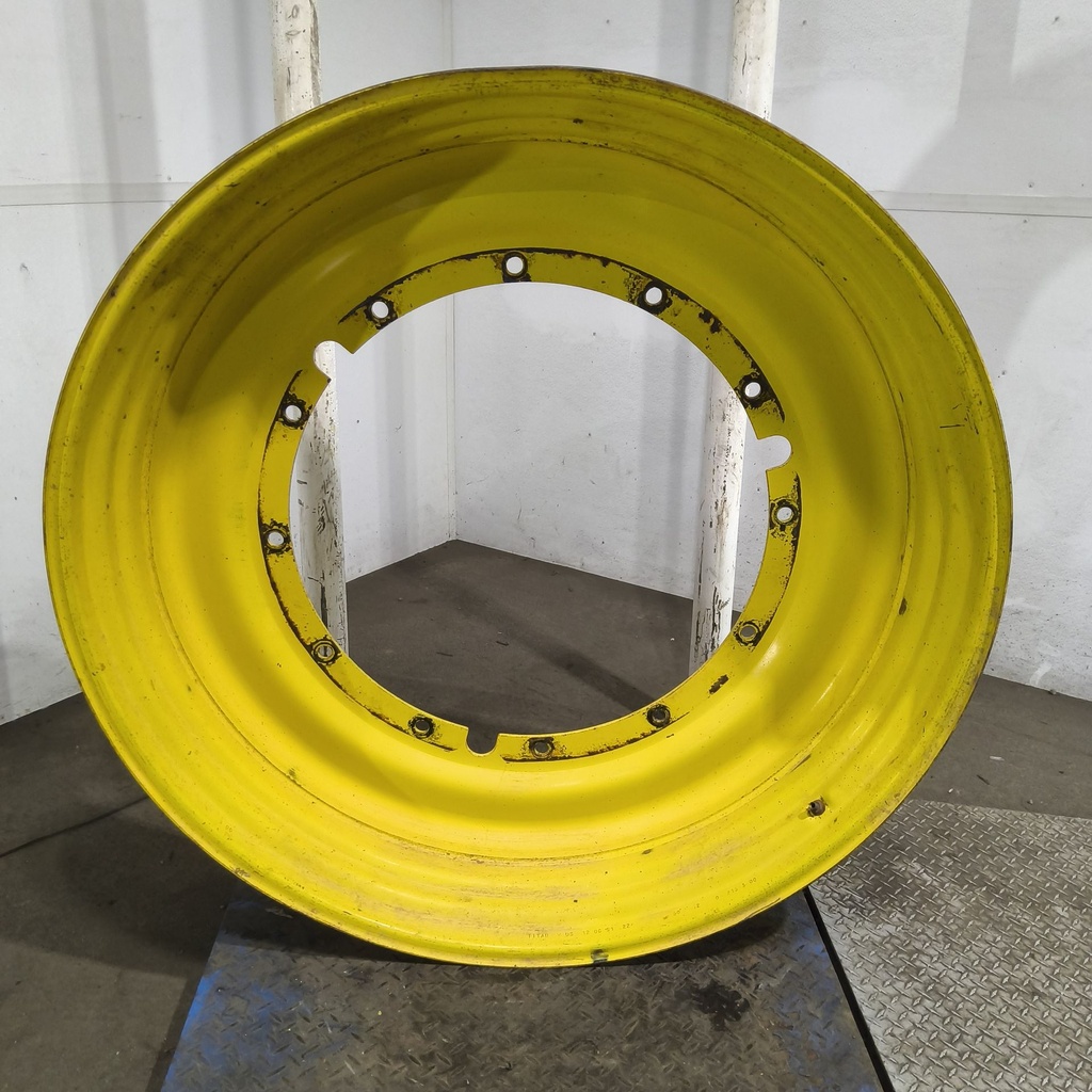 12"W x 50"D, John Deere Yellow 12-Hole Stub Disc , 6.38" Offset