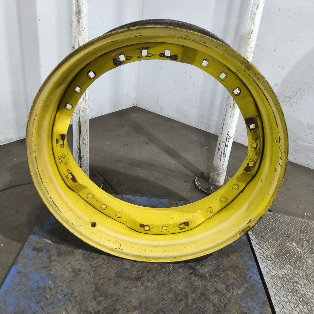 13"W x 34"D, John Deere Yellow 12-Hole Waffle Wheel (Groups of 2 Bolts)