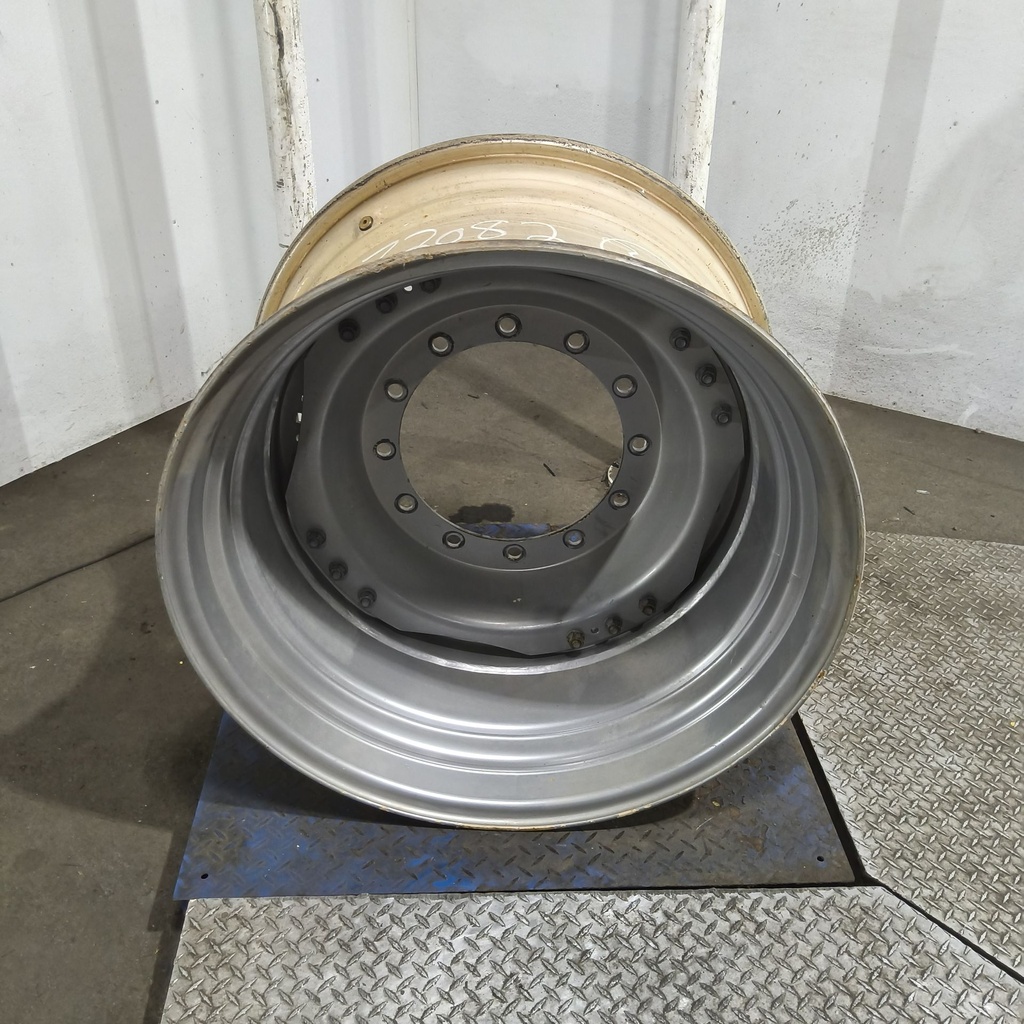 20"W x 34"D, Case IH Silver Mist 12-Hole Waffle Wheel (Groups of 3 bolts)