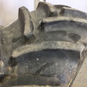440/65R24 Goodyear Farm DT818 Optitrac R-1W on John Deere Yellow 6-Hole Rim with Clamp/Loop Style 75%