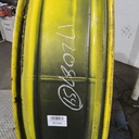 12"W x 54"D, John Deere Yellow 10-Hole Formed Plate , -9.25" Offset