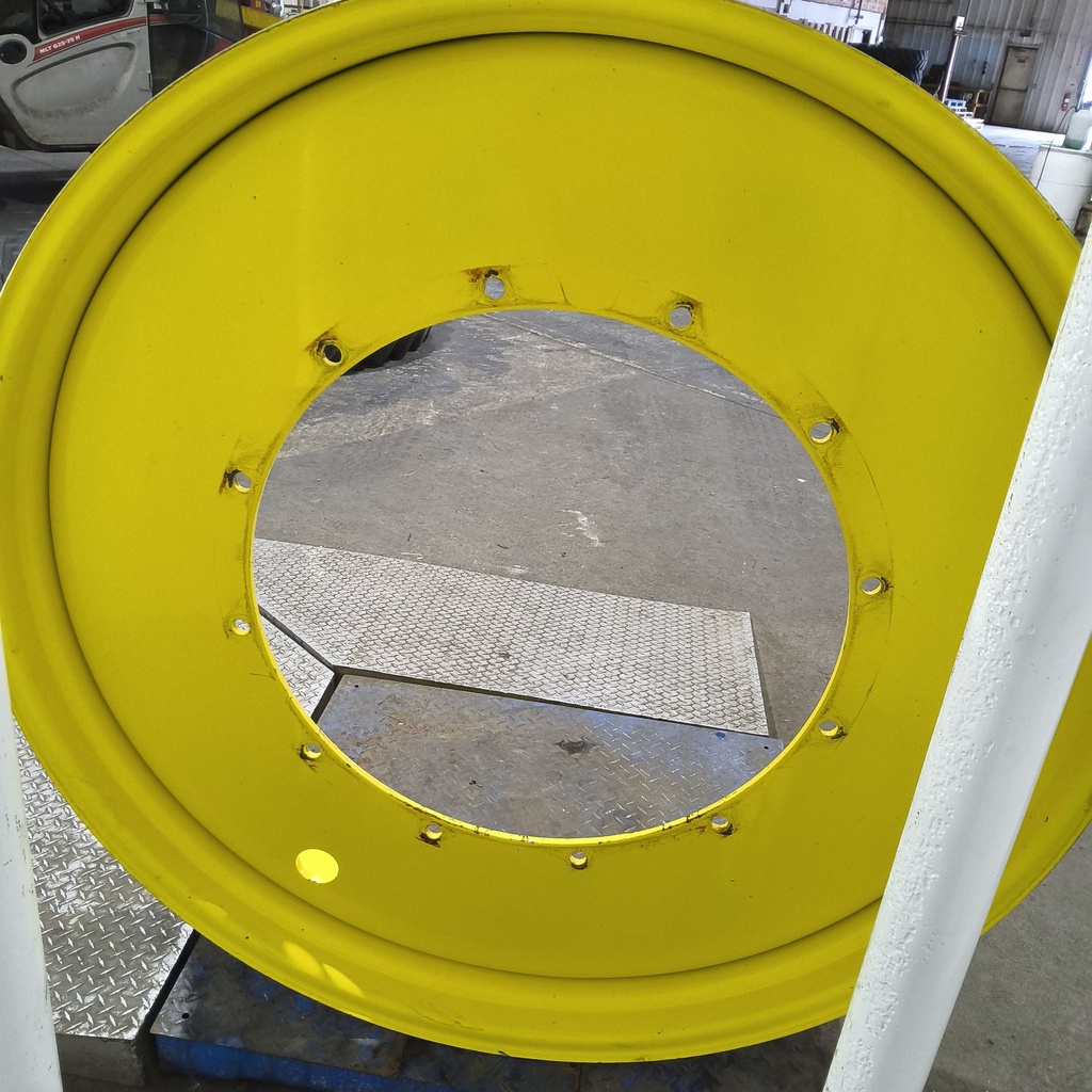 12"W x 54"D, John Deere Yellow 12-Hole Stub Disc , -3.38" Offset