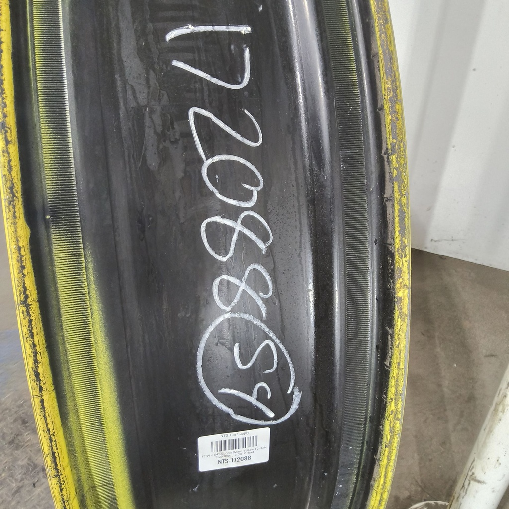 12"W x 54"D, John Deere Yellow 12-Hole Stub Disc , -3.38" Offset