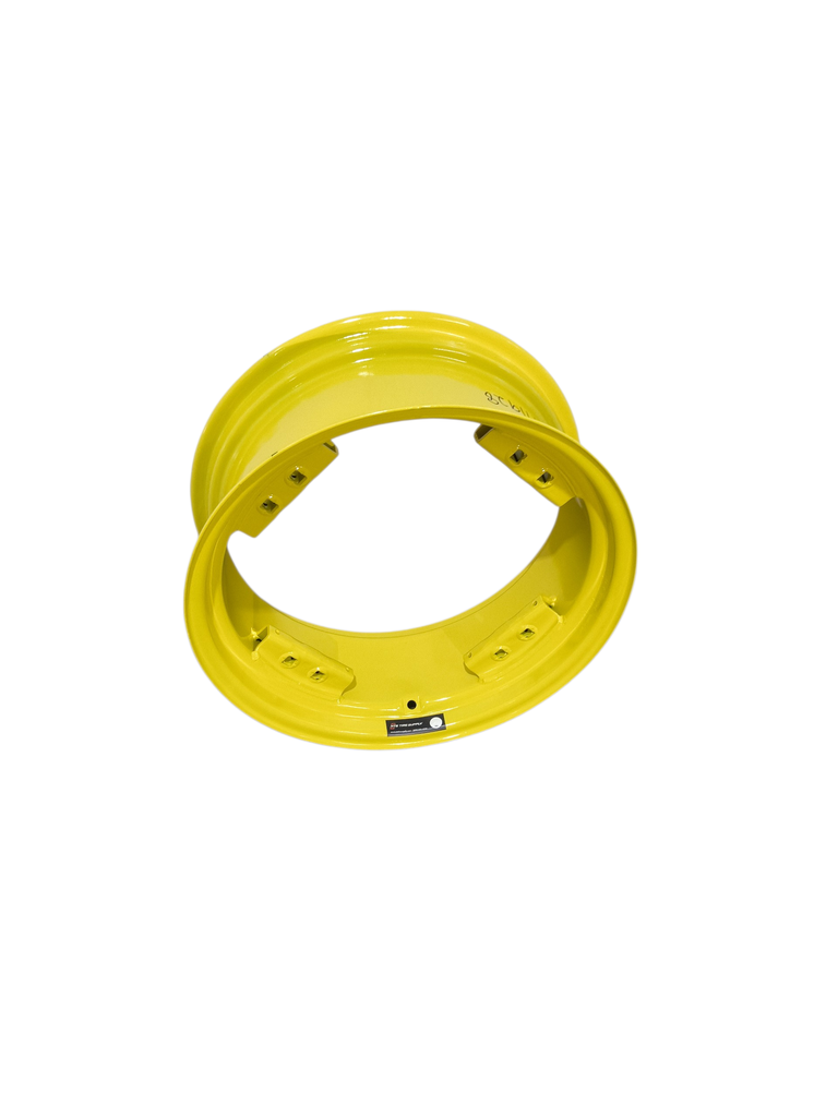 10"W x 24"D, John Deere Yellow 8-Hole Rim with Clamp/U-Clamp (groups of 2 bolts)