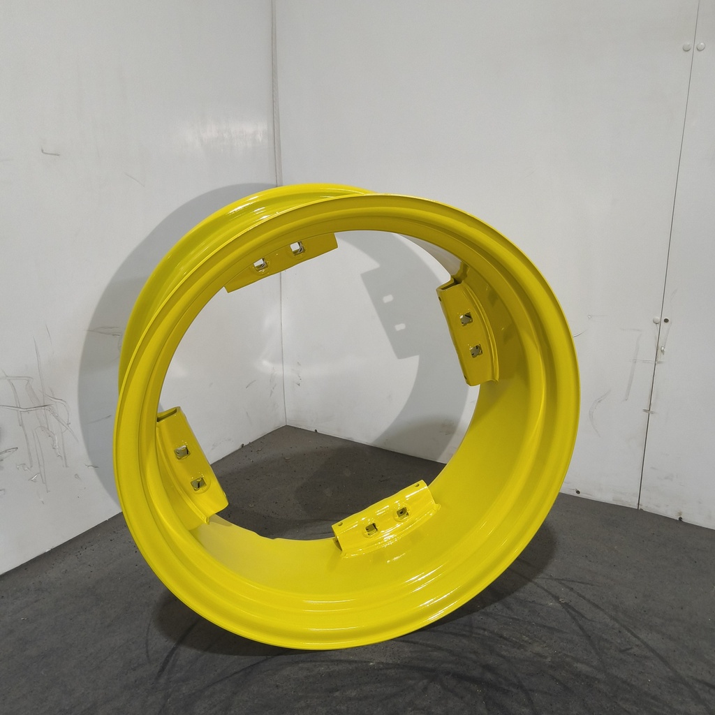 10"W x 24"D, John Deere Yellow 8-Hole Rim with Clamp/U-Clamp (groups of 2 bolts)