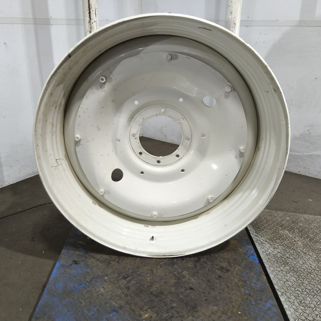 16"W x 42"D, Ford / New Holland White 8-Hole Stub Disc , 1.62" Offset