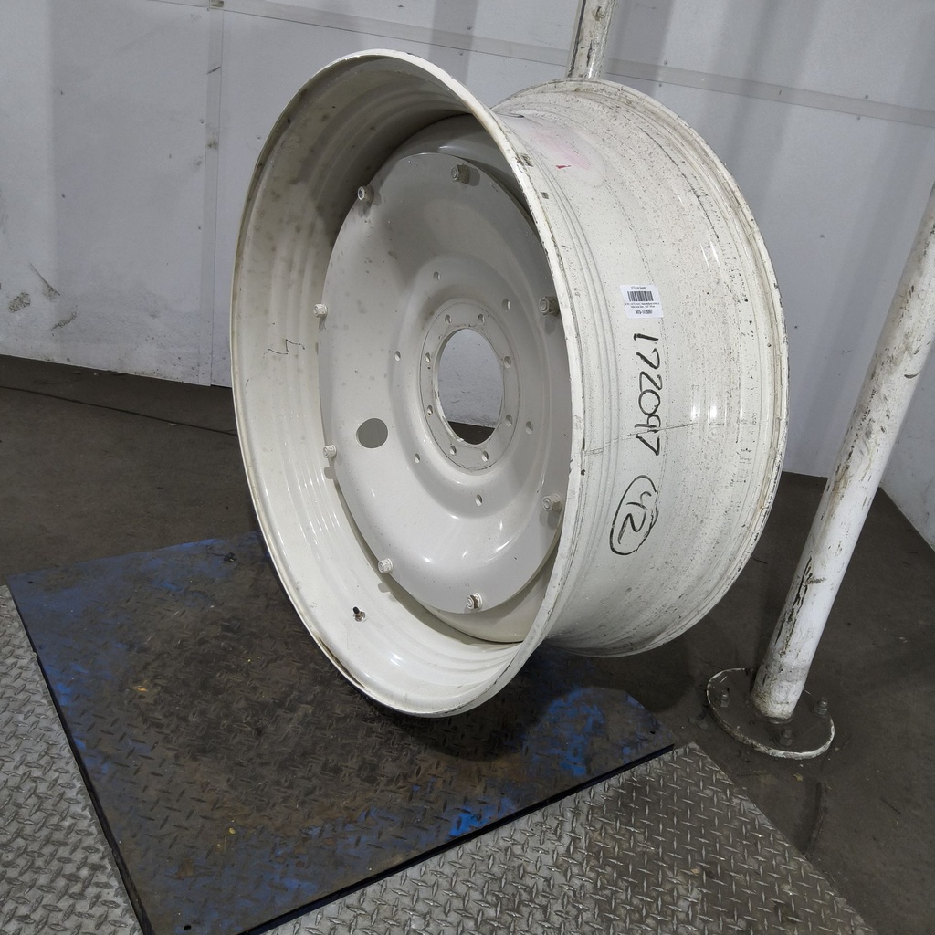 16"W x 42"D, Ford / New Holland White 8-Hole Stub Disc , 1.62" Offset