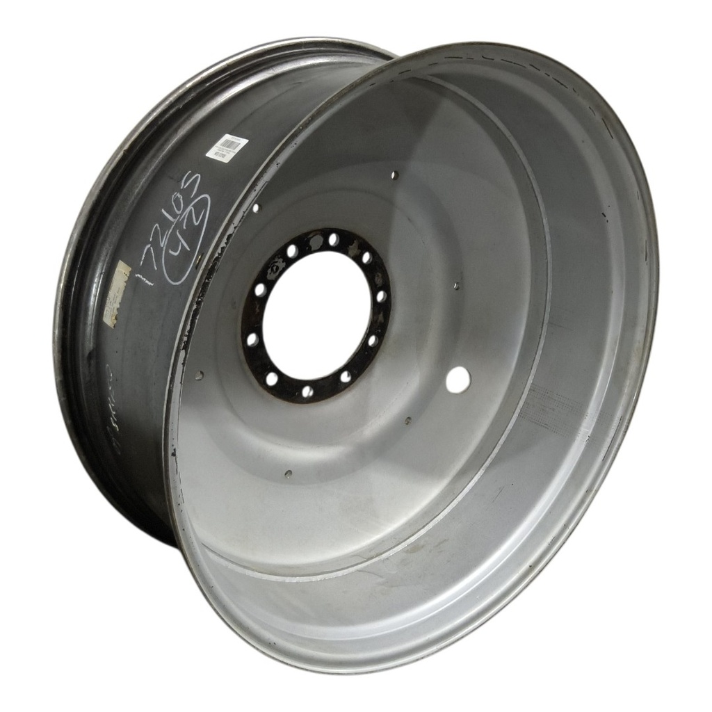 16"W x 42"D, Case IH Silver Mist 10-Hole Formed Plate , -9" Offset