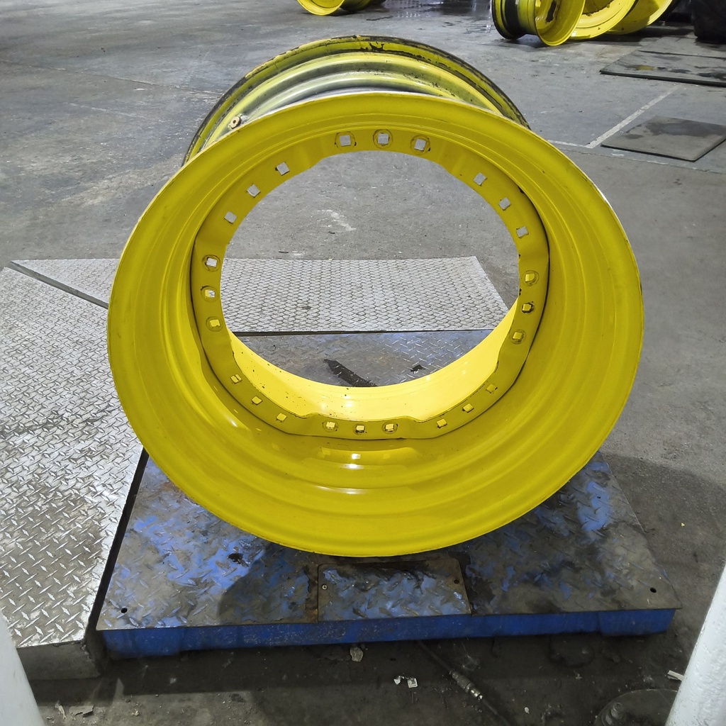 20"W x 30"D, John Deere Yellow 12-Hole Waffle Wheel (Groups of 3 bolts)
