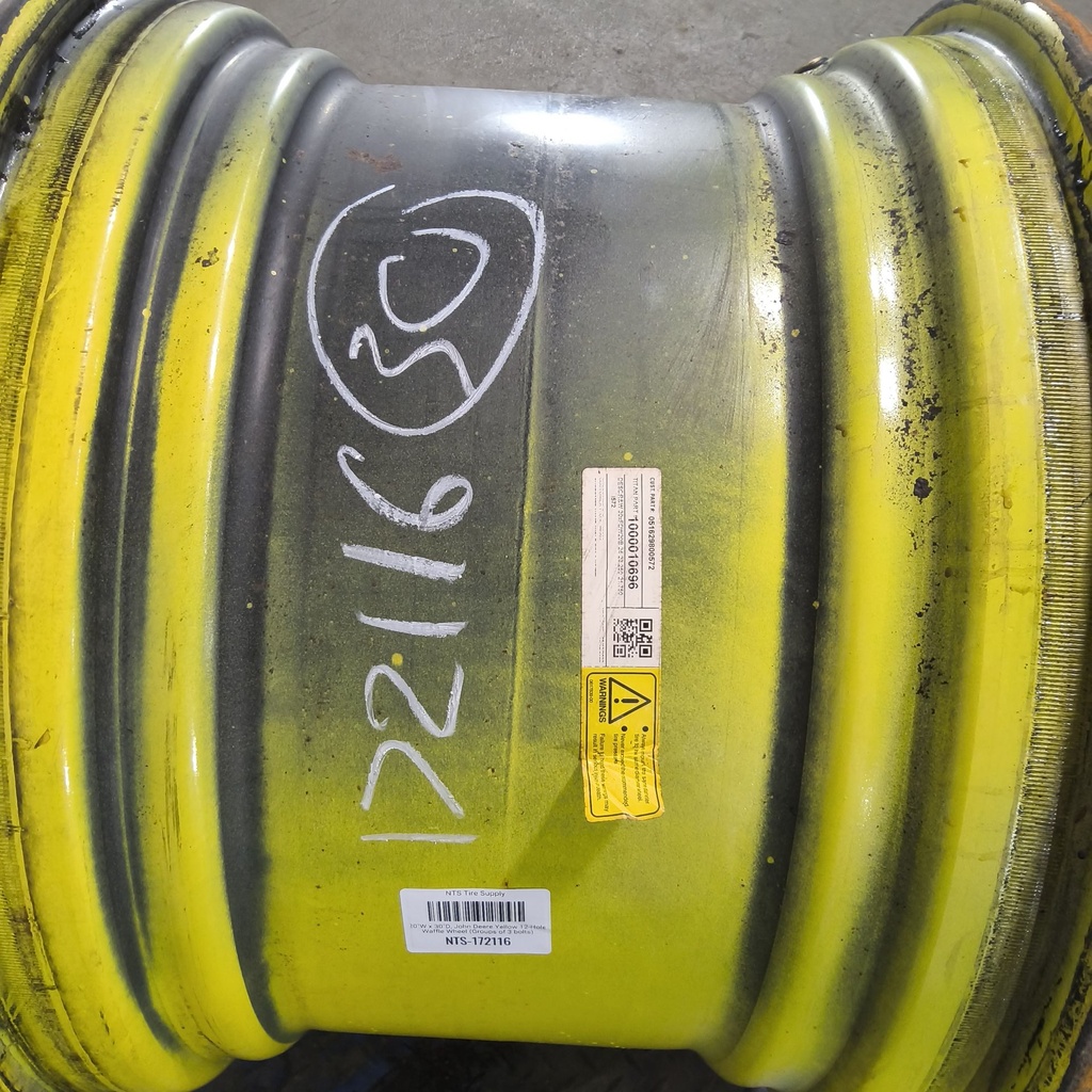 20"W x 30"D, John Deere Yellow 12-Hole Waffle Wheel (Groups of 3 bolts)