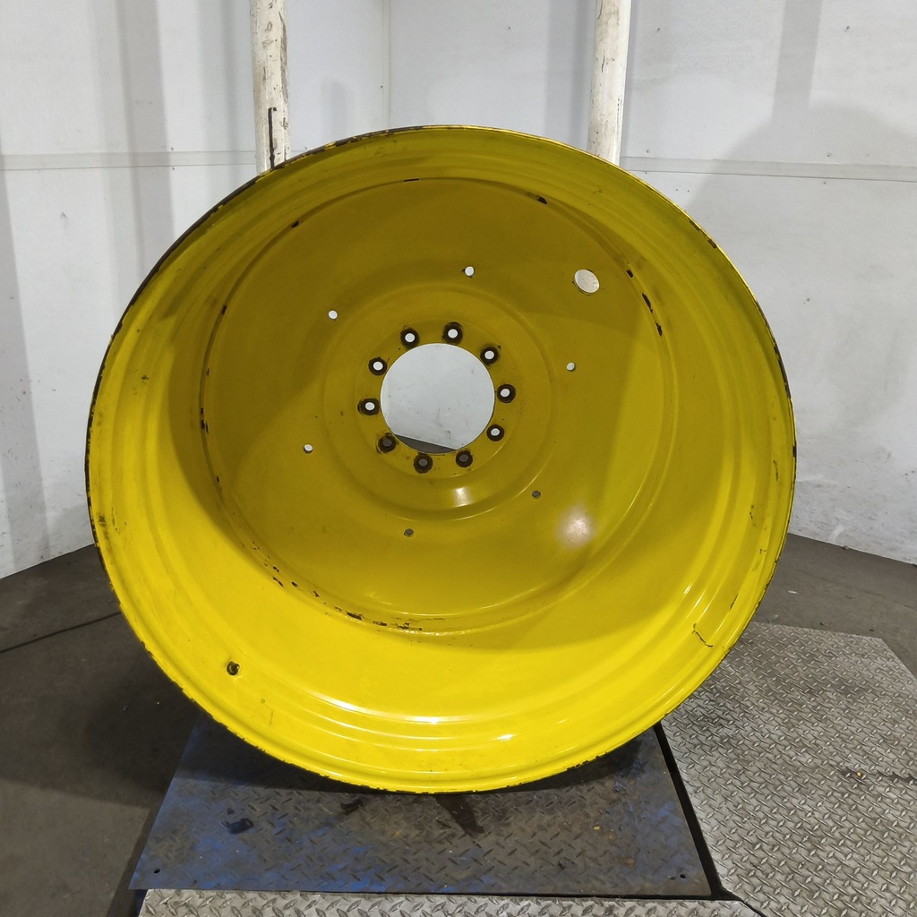 25"W x 46"D, John Deere Yellow 10-Hole Formed Plate , -13.25" Offset