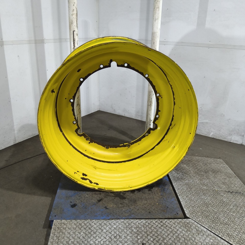 25"W x 46"D, John Deere Yellow 12-Hole Stub Disc , -3.5" Offset