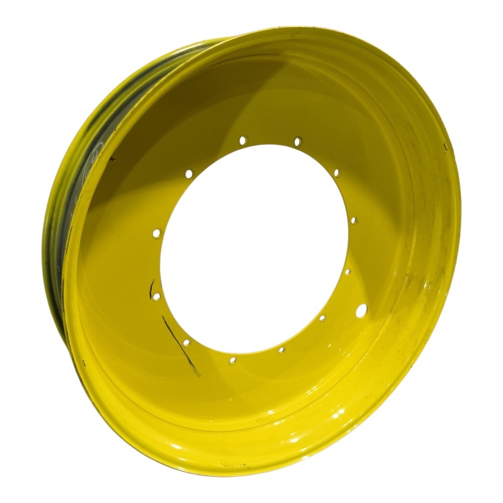 12"W x 54"D, John Deere Yellow 12-Hole Stub Disc , -3.38" Offset