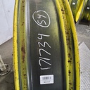 12"W x 54"D, John Deere Yellow 10-Hole Formed Plate , -9.12" Offset