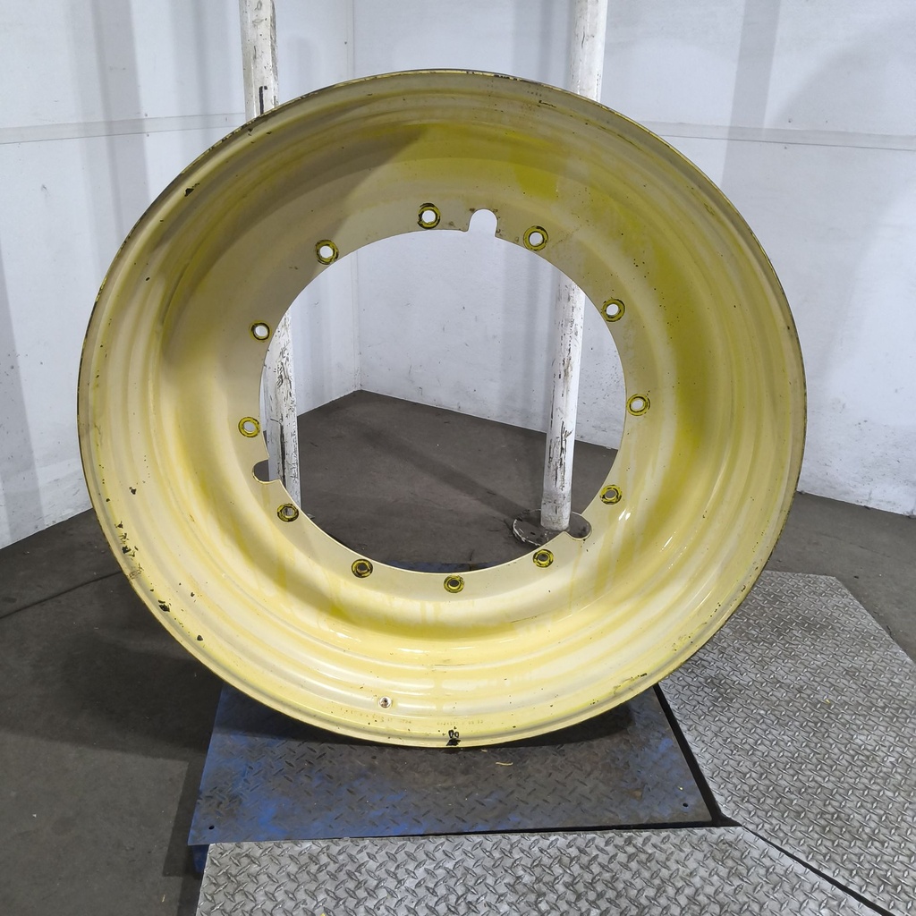 12"W x 50"D, John Deere Yellow 12-Hole Stub Disc , -3.12" Offset